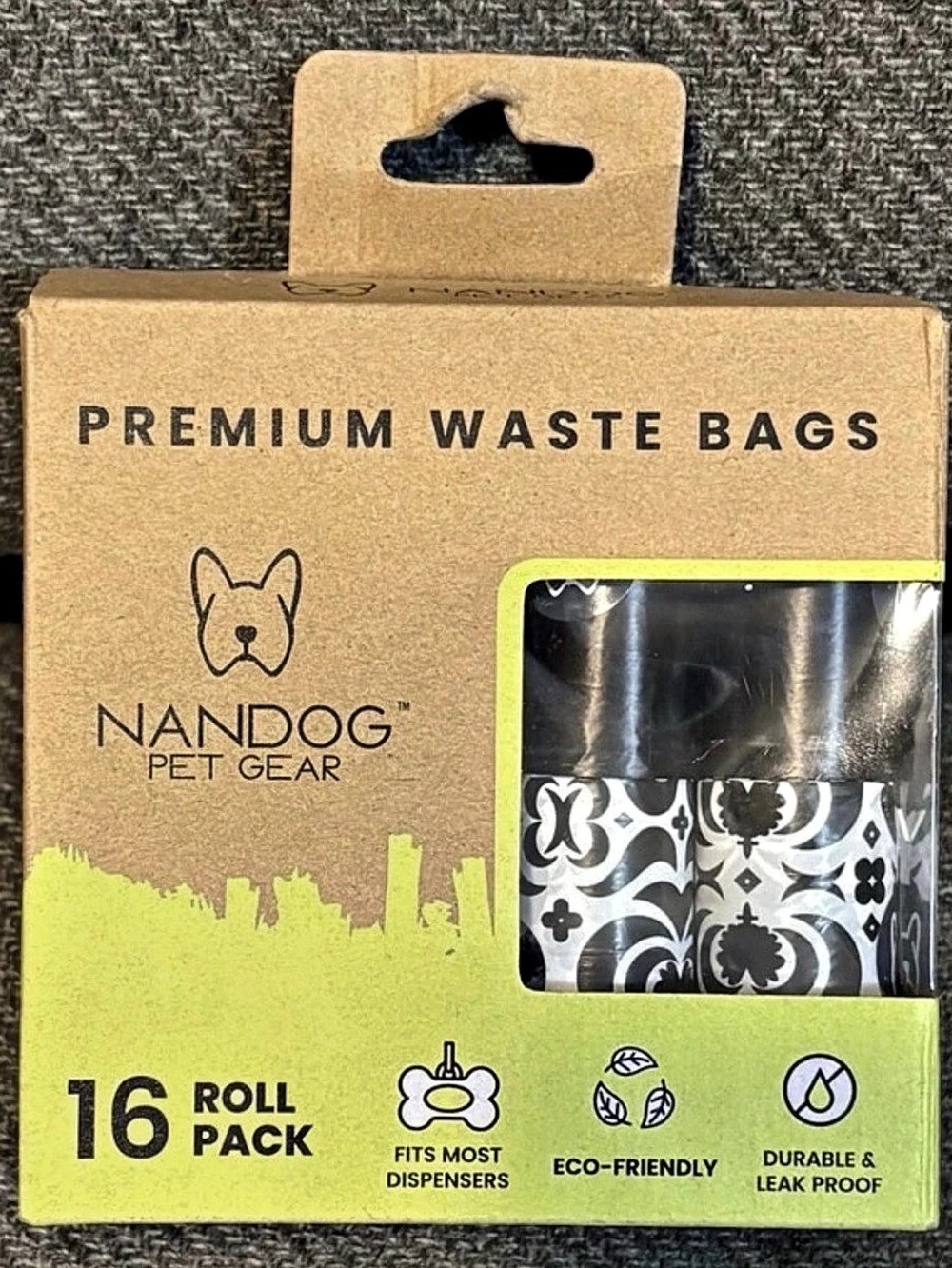NANDOG Pet Gear pet waste bags Black & White new in box